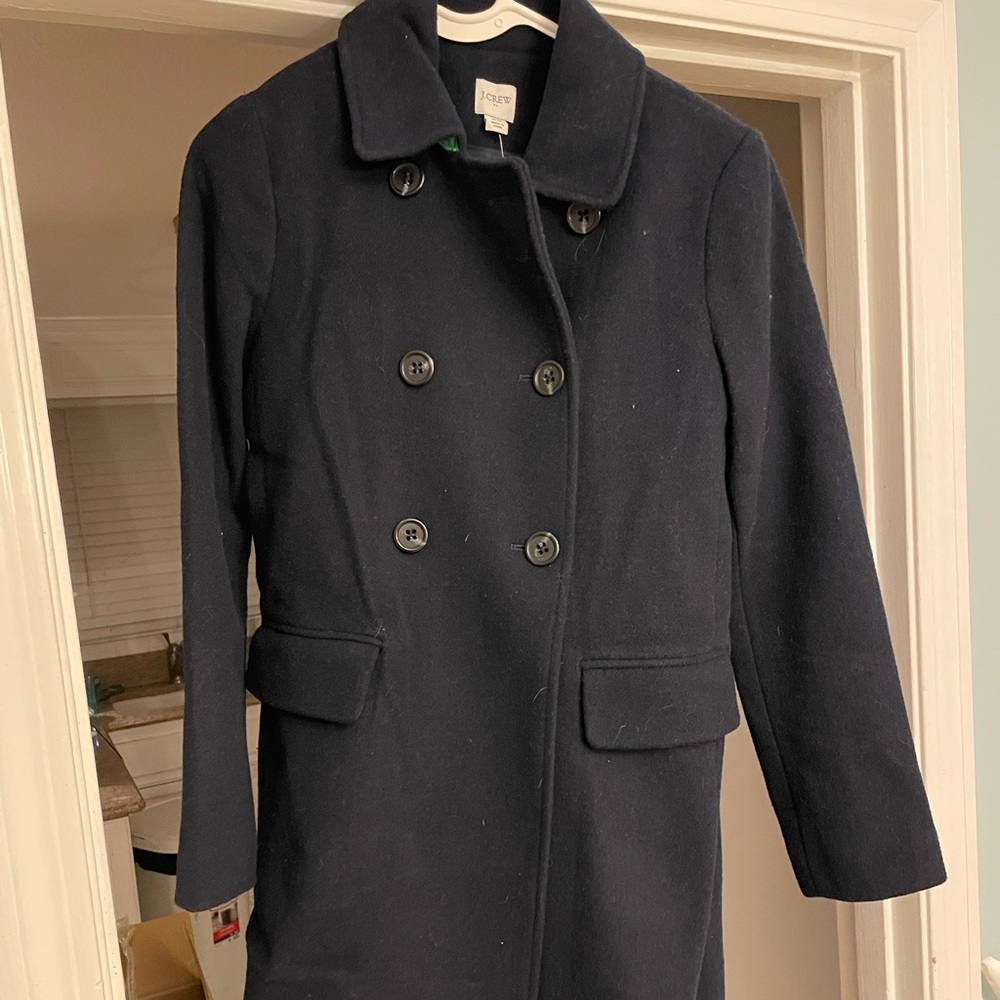 J Crew women’s pea coat Size 00 MSRP $298.00